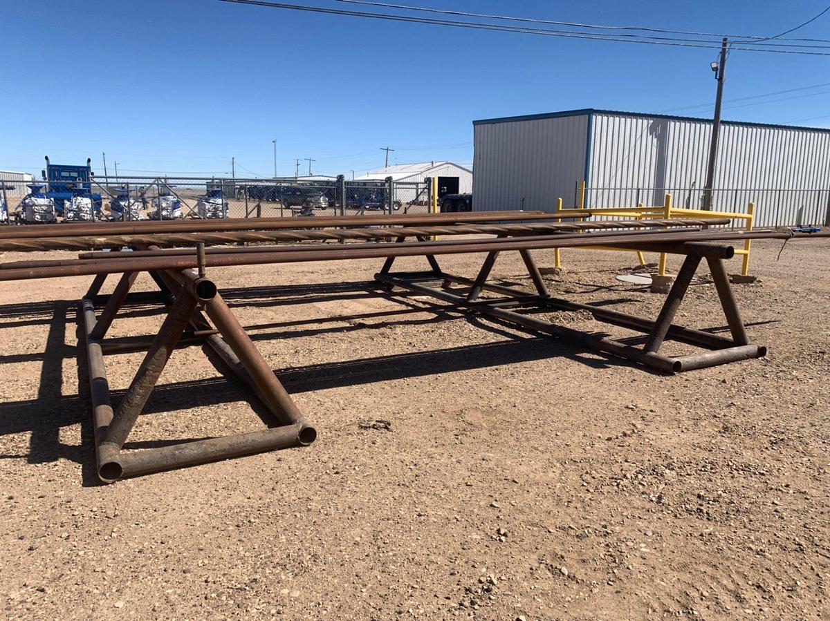 Used (2x$) 20’ x 40” x 4 1/2” Triangle Pipe Racks