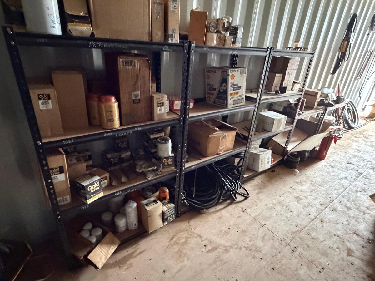 Used 40' HIGH CUBE SEA CONTAINER FULL OF WELL SERVICE RELATED PARTS & SUPPLIES