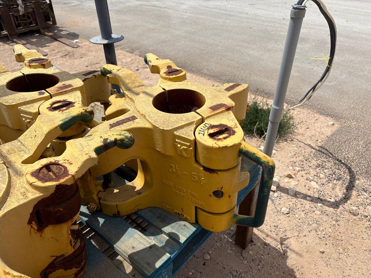 Used Keystone 3-1/2 - 5-1/2 250 ton DP elevator