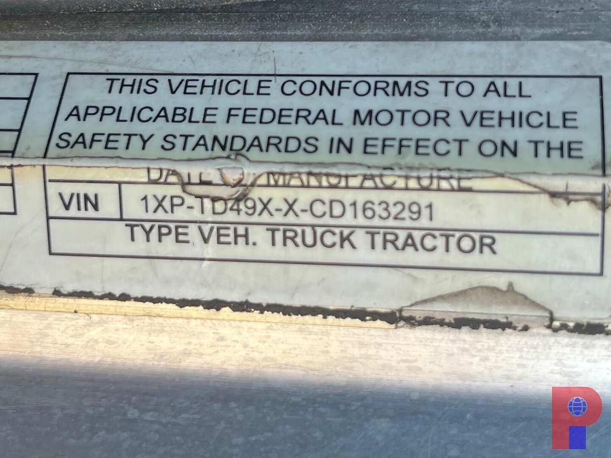 Used 2012 PETERBILT 367 T/A 36” SLEEPER TRUCK