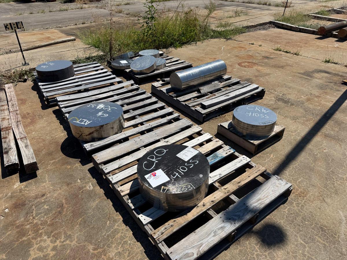 Used (6) pallets of Stainless Steel Round Stock