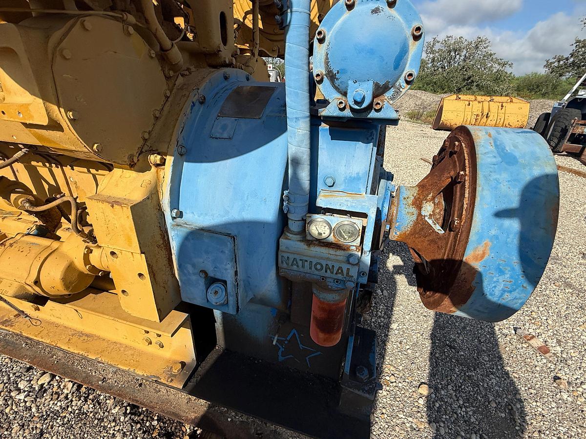 Used CATERPILLAR 3508 DI TTA DIESEL ENGINE W/ NATIONAL C-245-125 TORQUE CONVERTER & RADIATOR