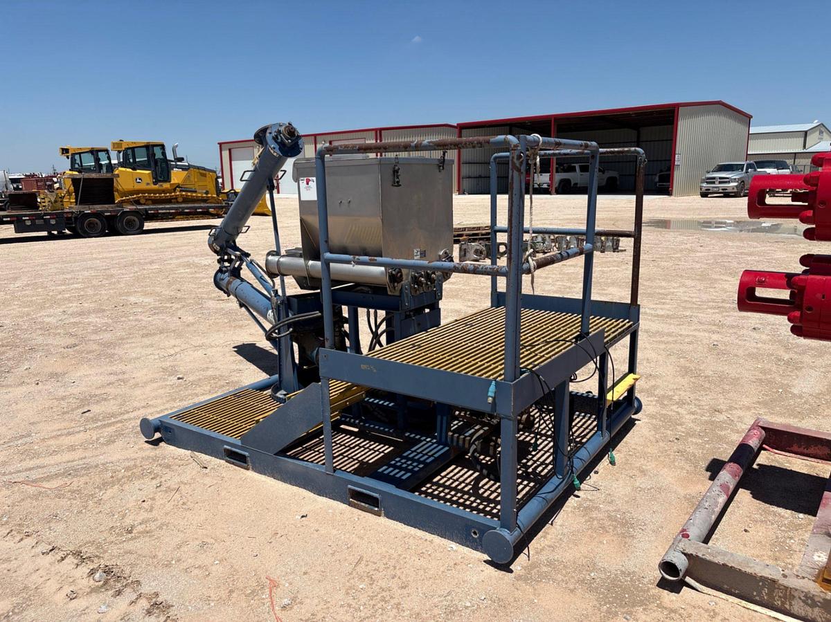 Used Hydraulic auger & hopper unit, skidded