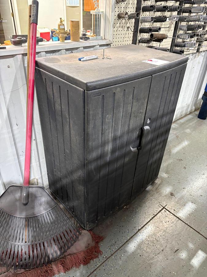 Used 3’ x 2’ x 4’ plastic storage cabinet