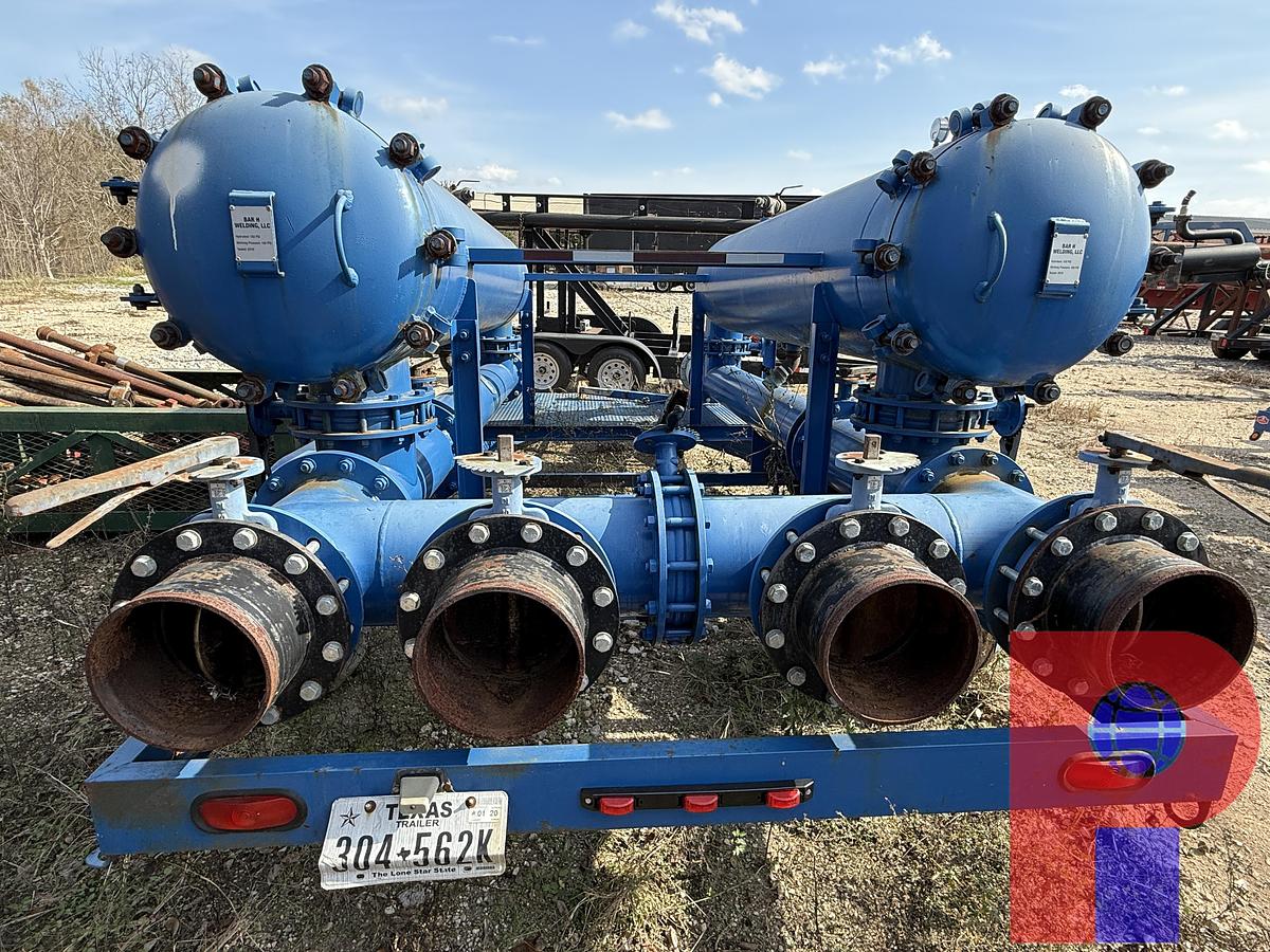 Used 2018 BAR H WELD 16’ T/A DUAL FILETR POD WATER TRANSFER TRAILER