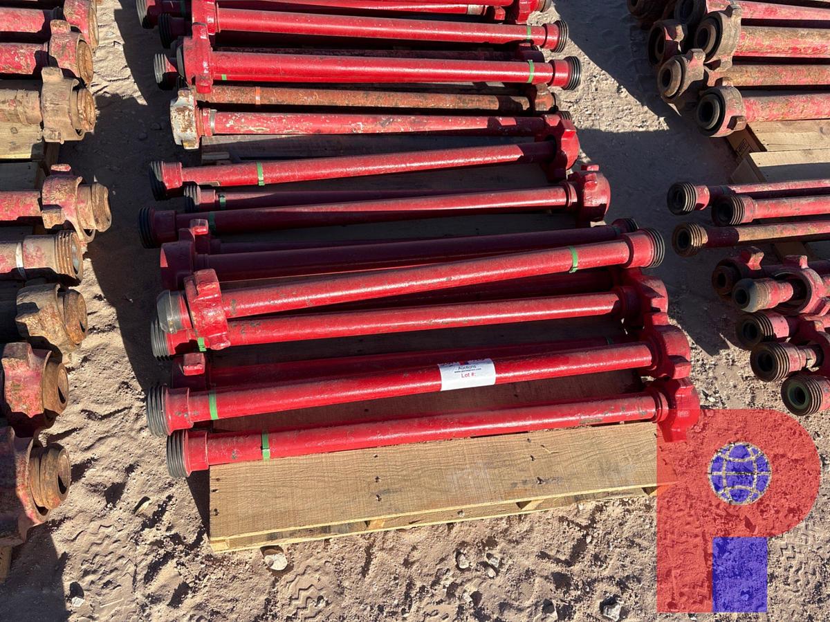 Used (11x$) 2” x 4’ jts 1502 flow iron