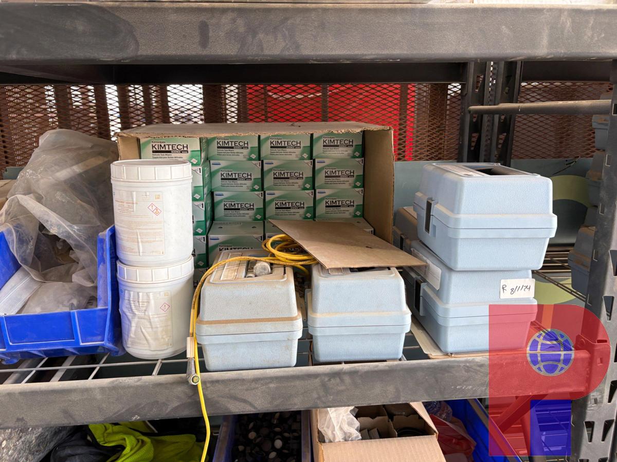 Used 6’ X 2’ X 6’ SHELVING UNIT W/ LAB EQUIPMENT