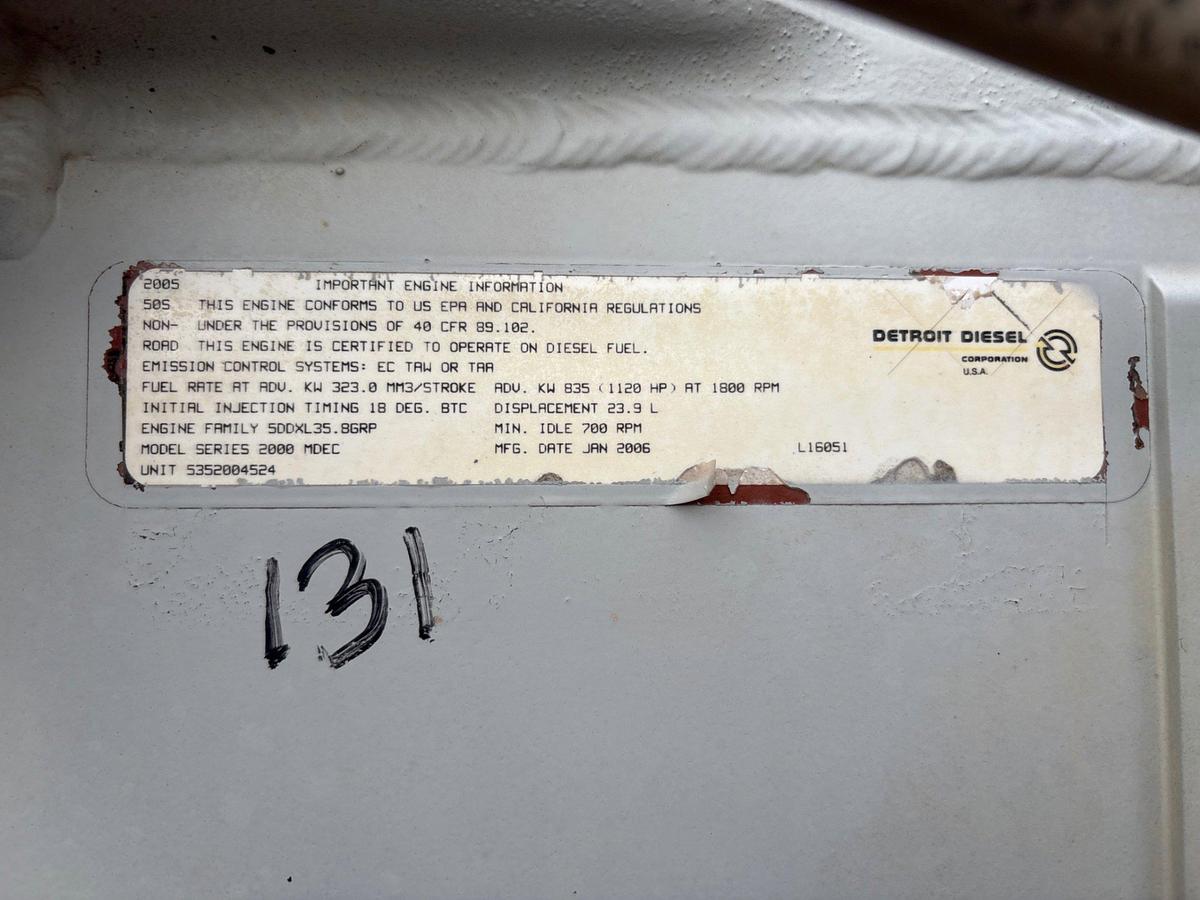 Used DETROIT DIESEL 750DSEB GENERATOR