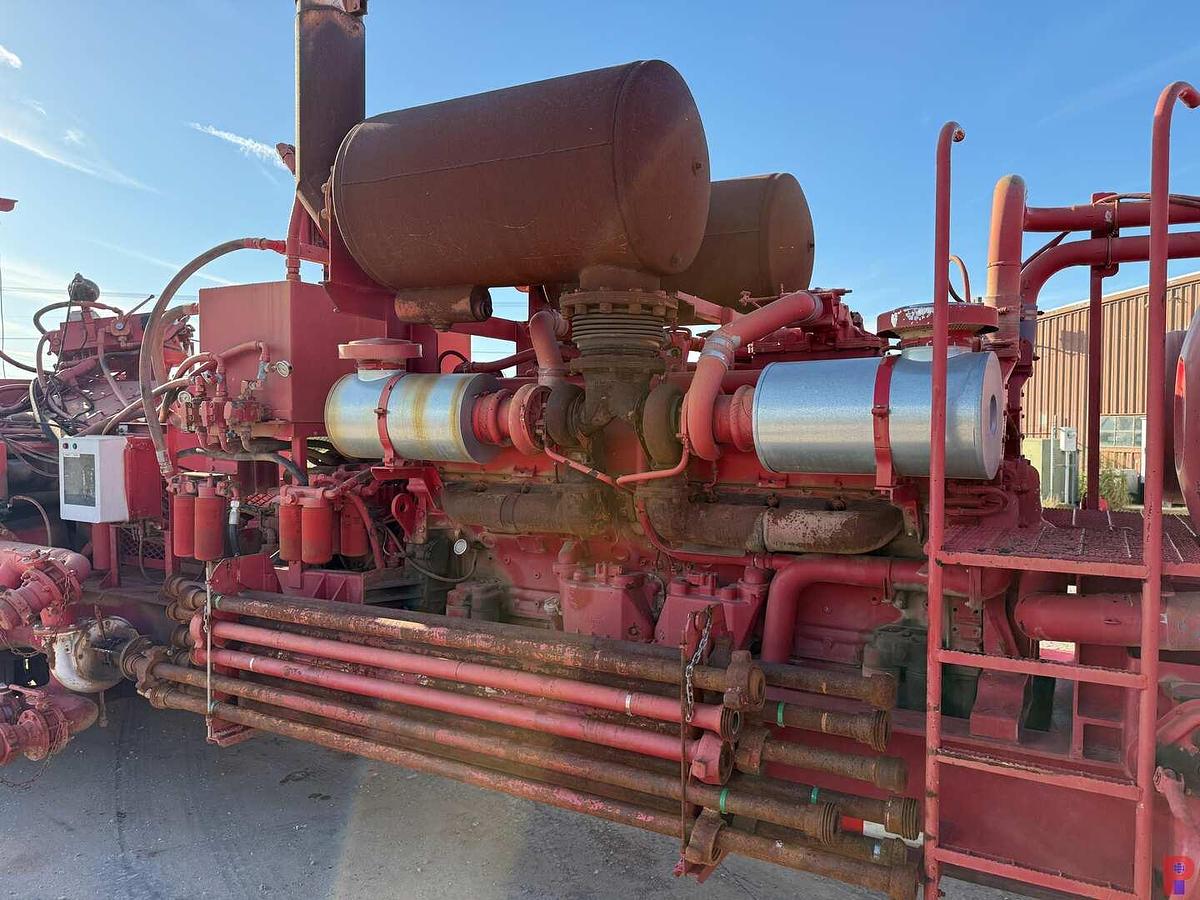 Used SPM 2,000 HP TRIPLEX ACID PUMP P/B DETROIT 16V149TTIA ON T/A TRAILER