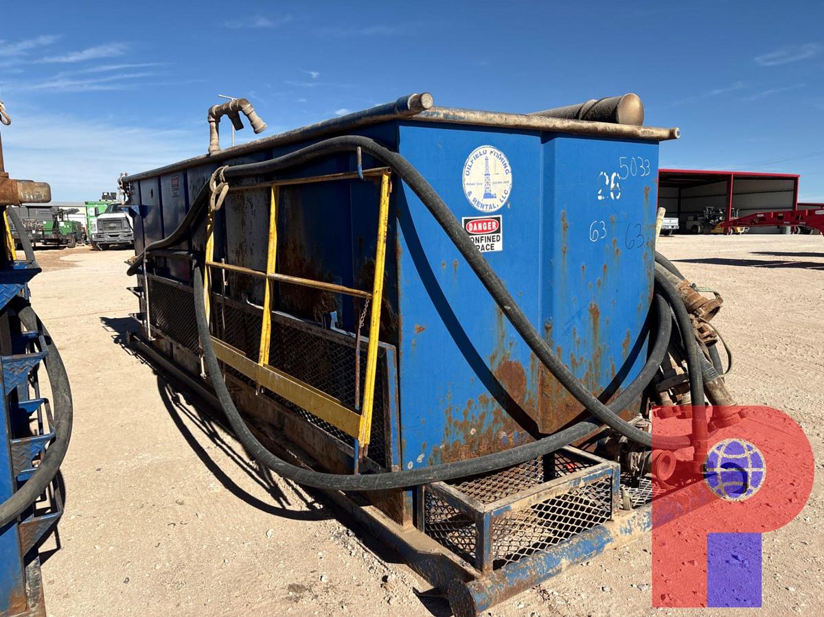 Used 18’ x 6’ x 6’ open top fluid tank