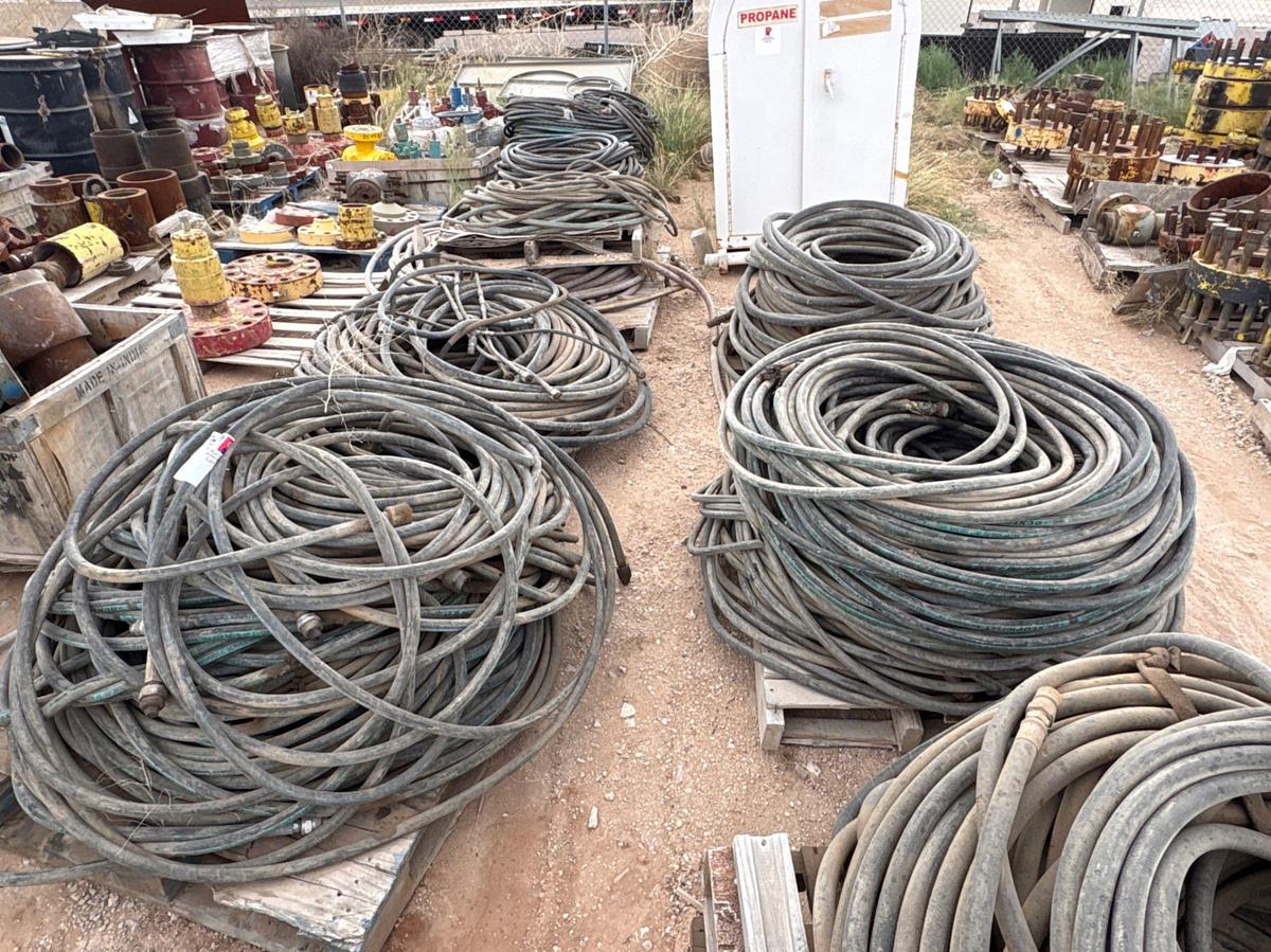 Used (11 pallets) of assorted hydraulic hoses
