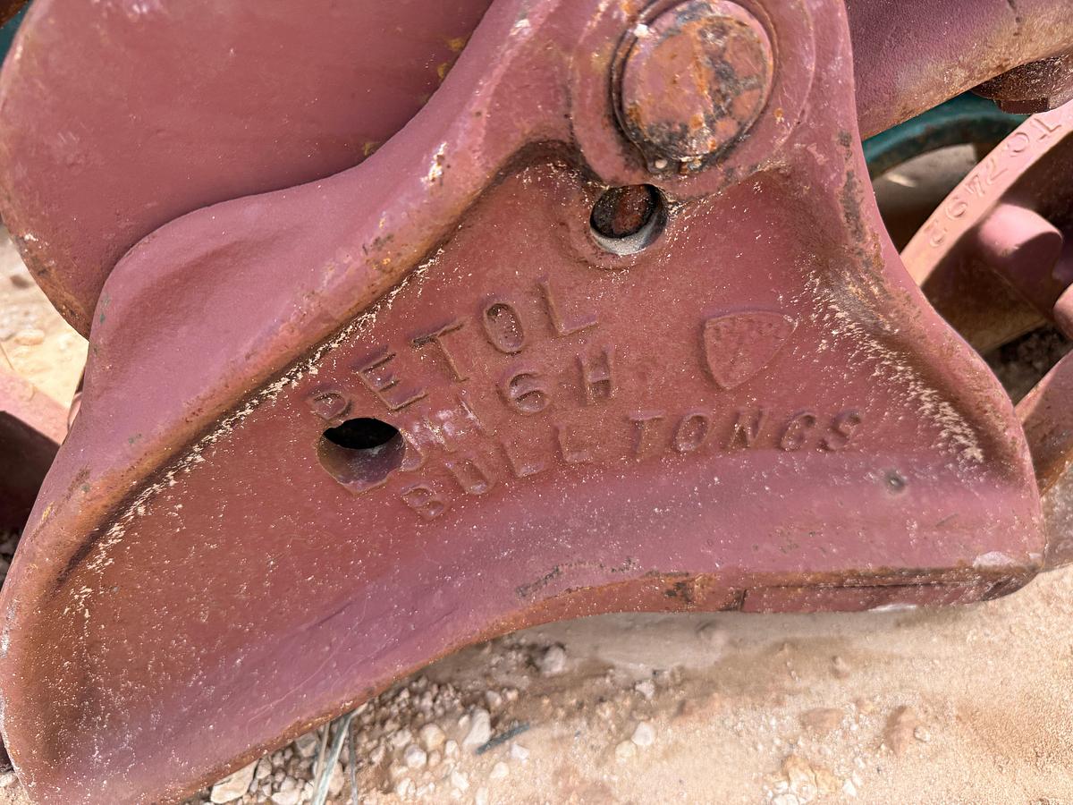 Used (3) PETOL 16” TO 40” IN. OD. MANUAL BULL TONGS