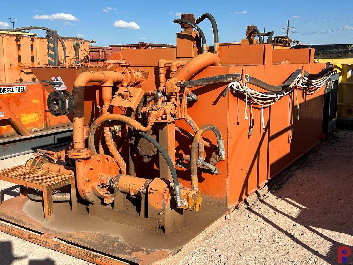 Used 12’ X 6’ X 4’ MIXING TANK W/ PERKINS DIESEL HPU