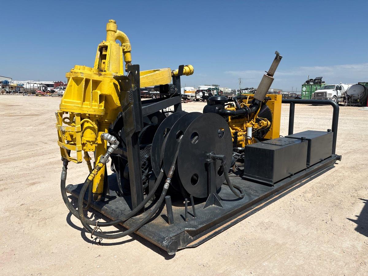 Used TDS 120-ton power swivel unit, skidded