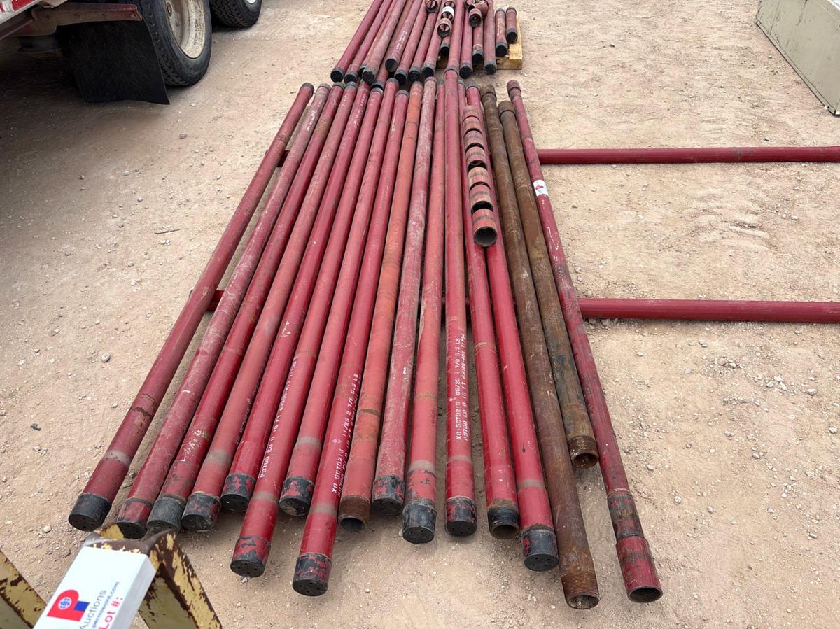 Used (35) assorted length 2-7/8” tubing pup jts