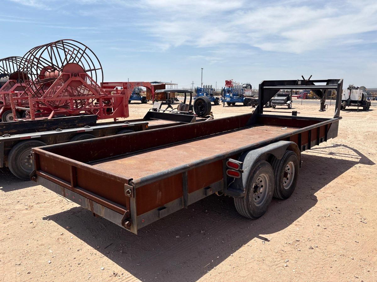 Used SHOPBUILT 20’ x 7’ t/a gooseneck trailer