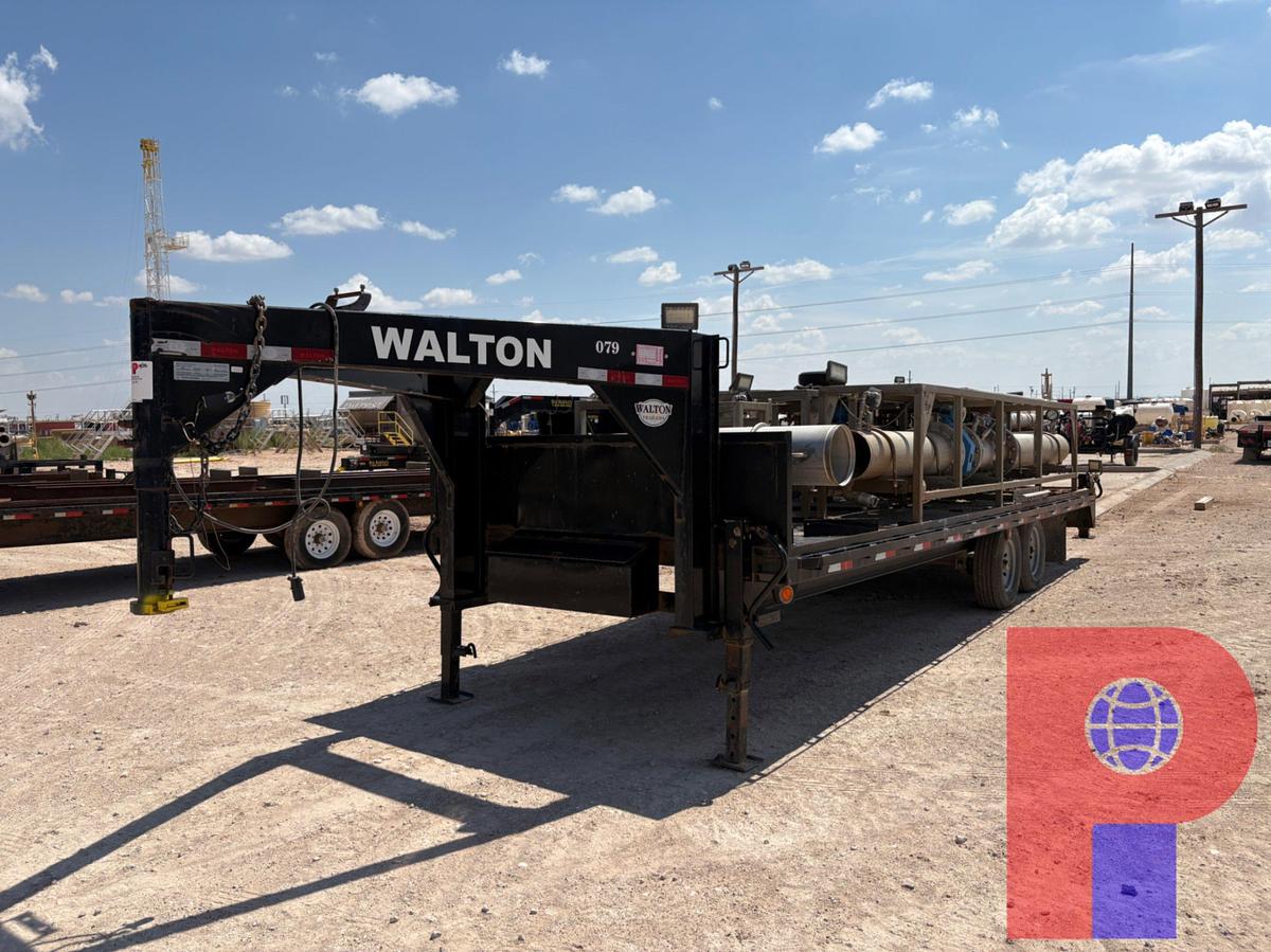 Used 2022 WALTON 24’ X 8’ T/A GOOSENECK WATER MISSLE TRAILER