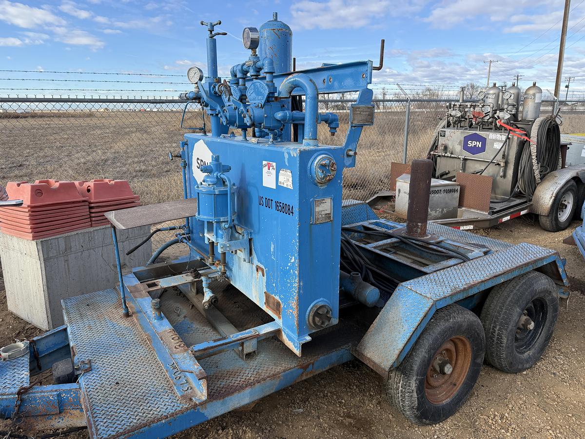 Used 10’ T/A 2-STATION BUMPER PULL ACCUMULATOR TRAILER