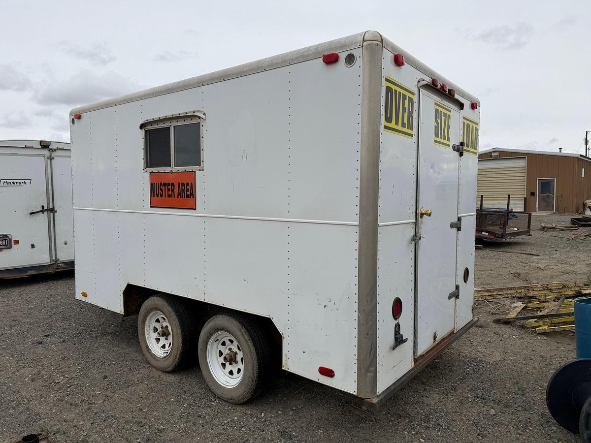 Used 2002 Shopbuilt 12’ t/a doghouse trailer