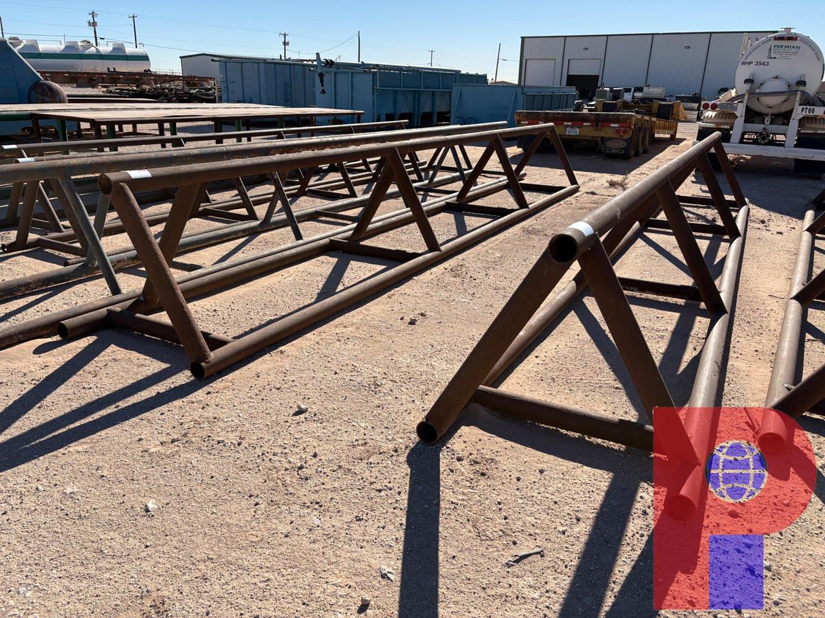 Used (3X$) 28’ X 42” TRIANGLE PIPE RACKS