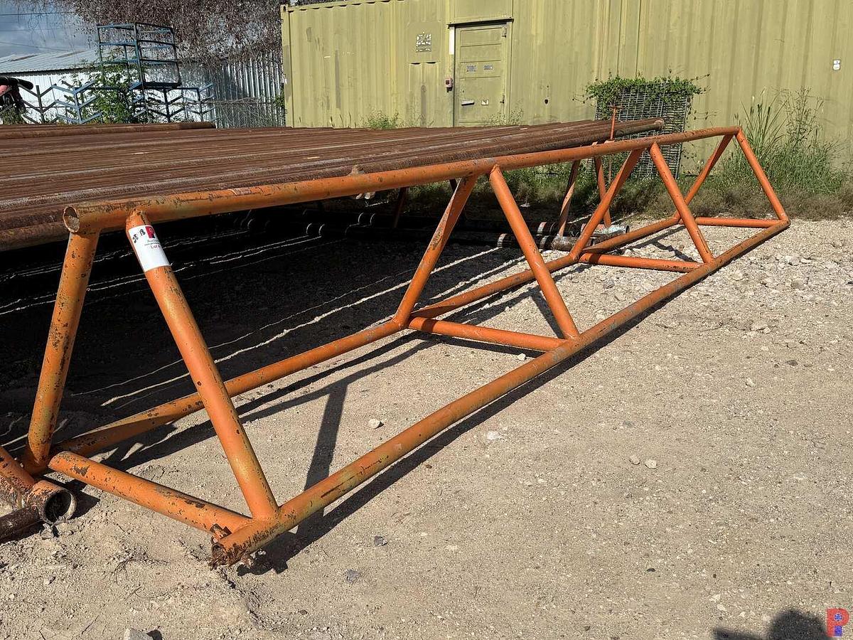 Used (2 X $) 23’L X 37”H TRIANGULAR PIPE RACKS