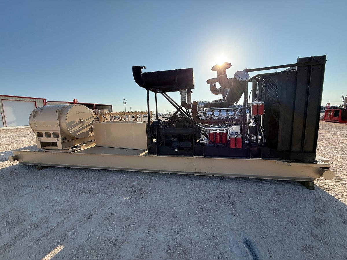 Used 2013 GARDNER DENVER GD-2250T 10K WP TRIPLEX PUMP (UNUSED REBUILD) P/B MTU 12V2000 1005-HP, SKIDDED