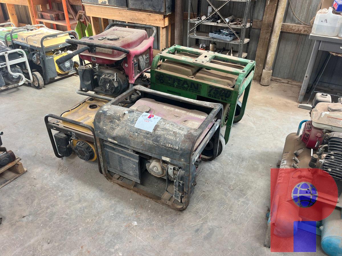 Used (5) PORTABLE GENERATORS