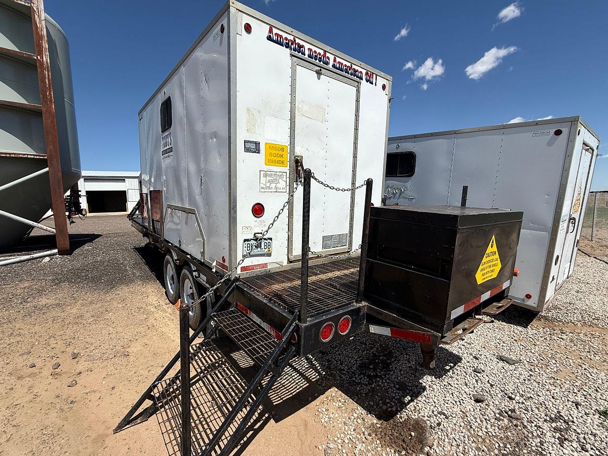 Used 2000 CRKG 24’x102” T/A PORTA-POTTY DOGHOUSE GOOSENECK TRAILER