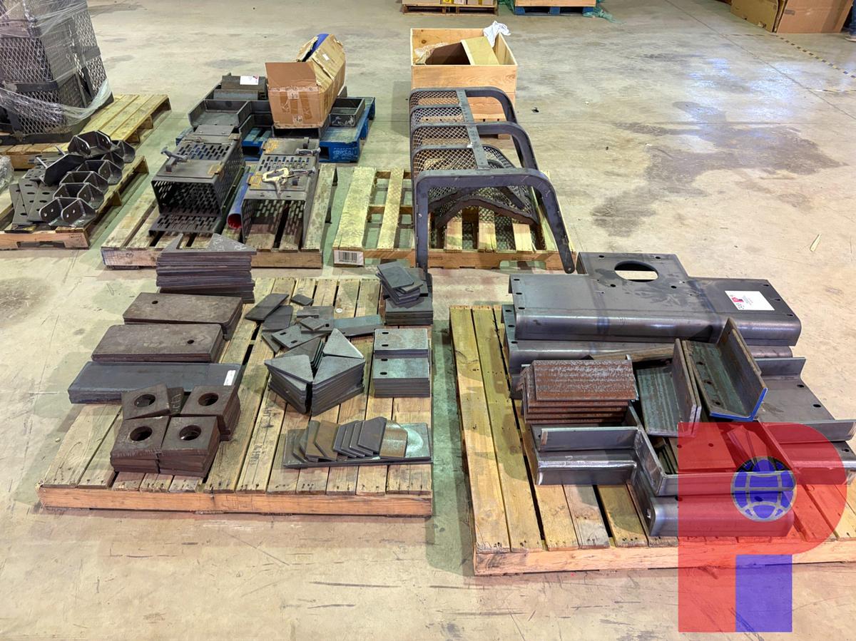 Used (14 PALLETS) OF ASSORTED FRAC PUMP/BLENDER TRAILER MFG PARTS