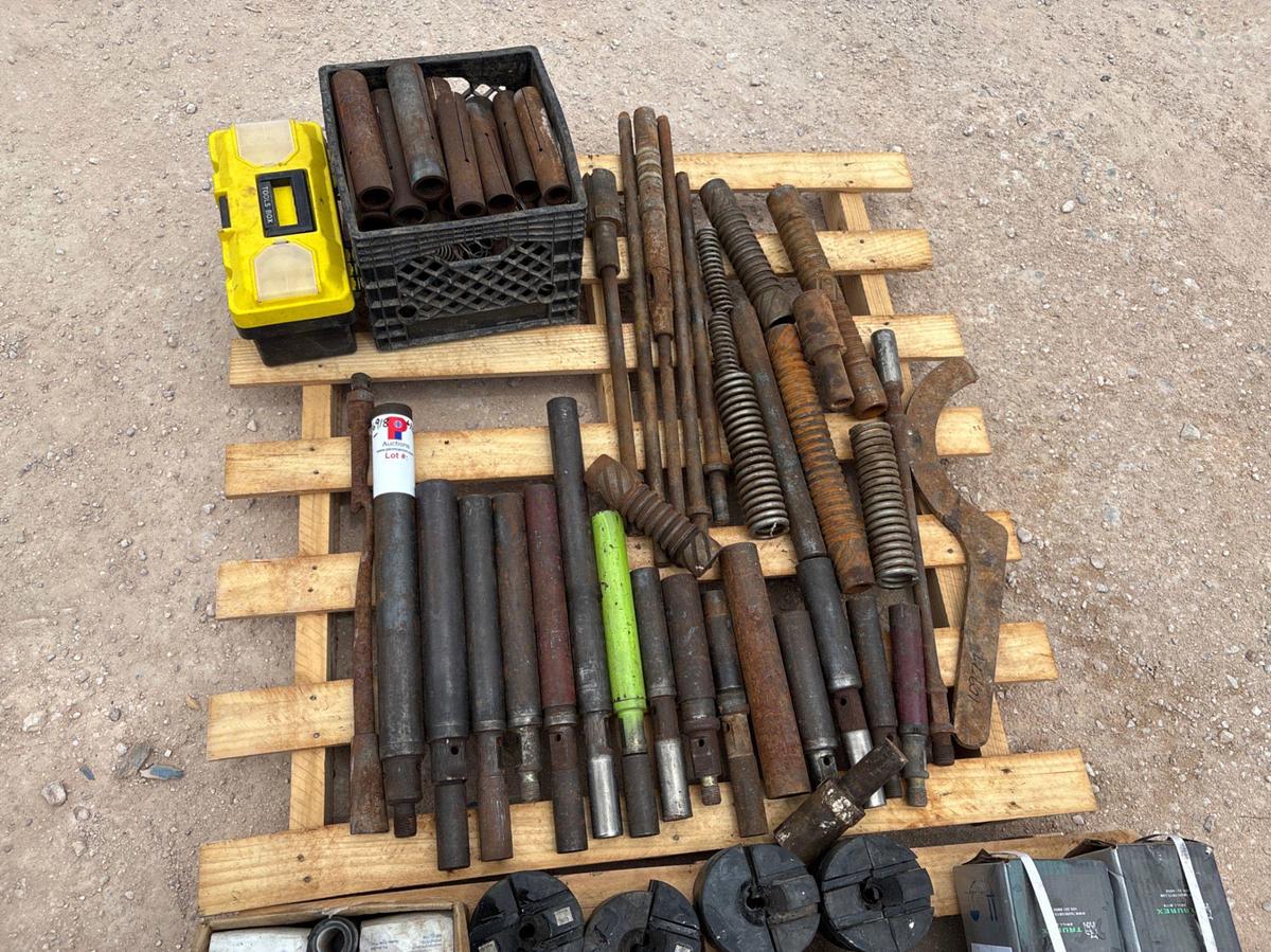 Used Pallet of assorted sucker rod fishing tools