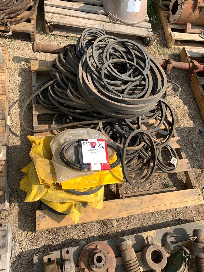 Used (6) Pallets of Truck Parts, Fittings, Wire Cable, and Rig Lights