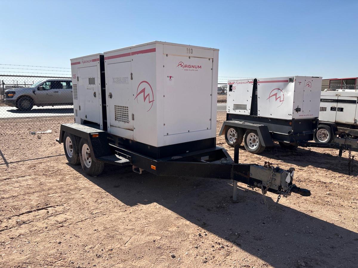 Used 2006 MAGNUM TRAILERS MMG125 T/A BUMPER PULL 90KW GENERATOR