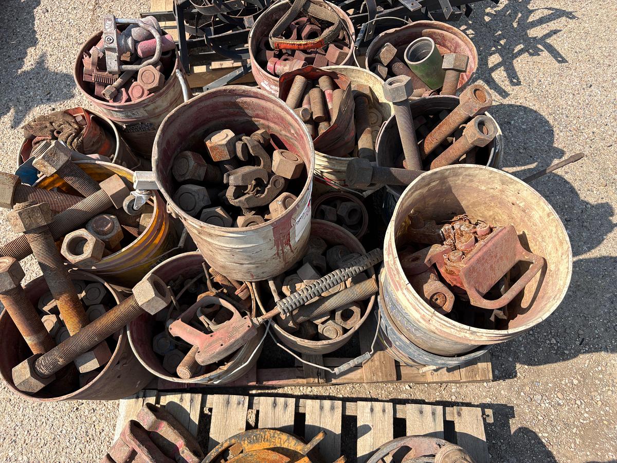Used Pallet of assorted stud bolts & nuts