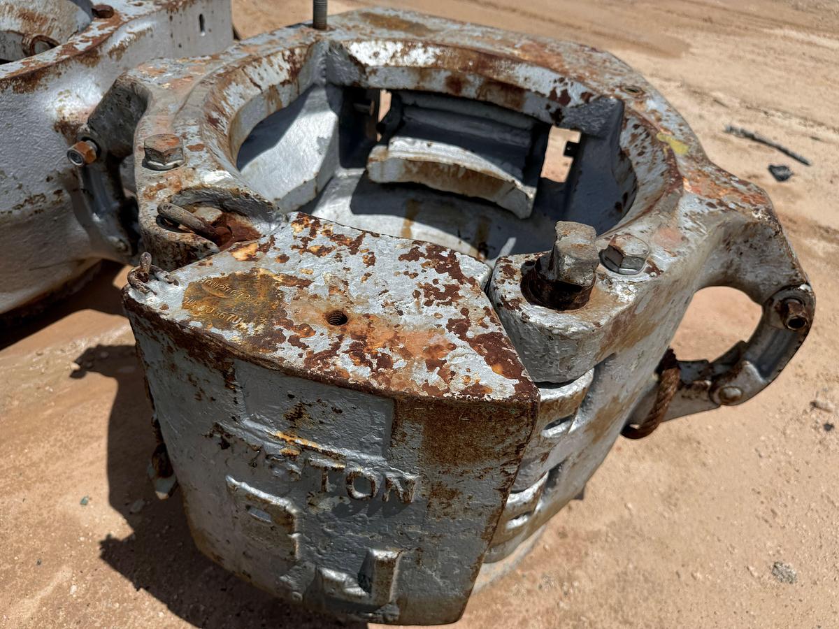 Used (3) BJ 175-TON SLIP TYPE SPIDER CASING ELEVATORS