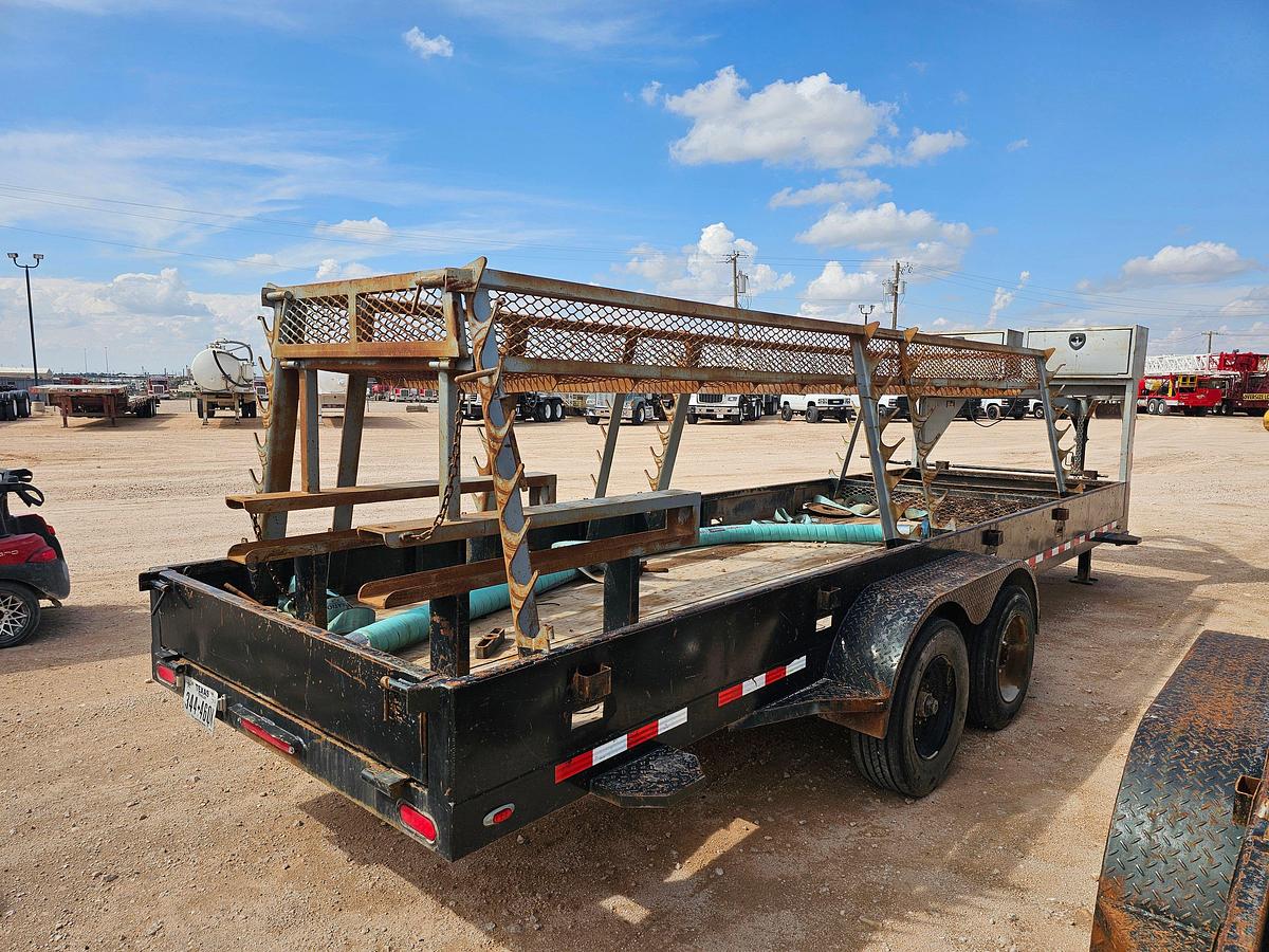 Used 2018 STEWART WELDING 24’ X 6.5’ T/A GOOSENECK TOOL TRAILER