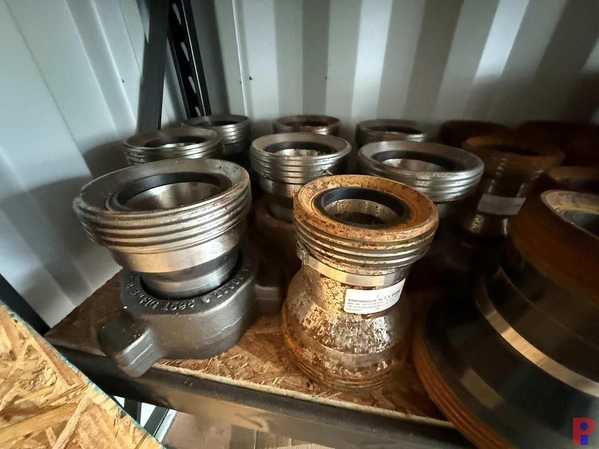 Used SHELF8- (17) 3”-4” FIG 1502 CROSSOVERS, (30) BULL PLUGS, SOME NEW