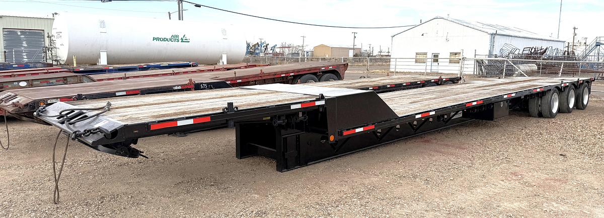 Used 2014 TRANSCRAFT 53’ X 102” 50-TON 3-AXLE DROP DECK LOWBOY TRAILER