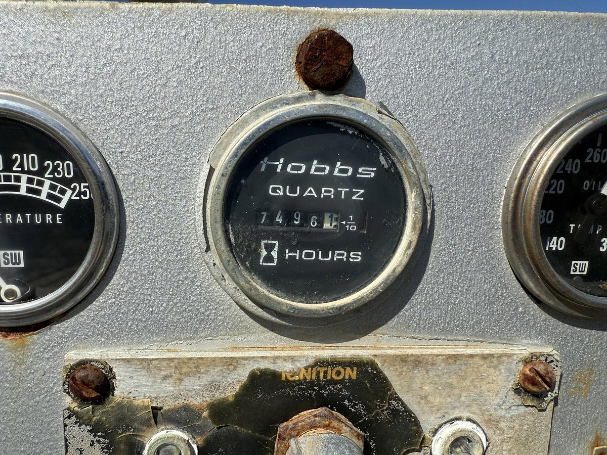 Used JWS-340 10K WP TRIPLEX WELL SERVICE PUMP SKIDDED P/B DETROIT SERIES 60 (INCOMPLETE)