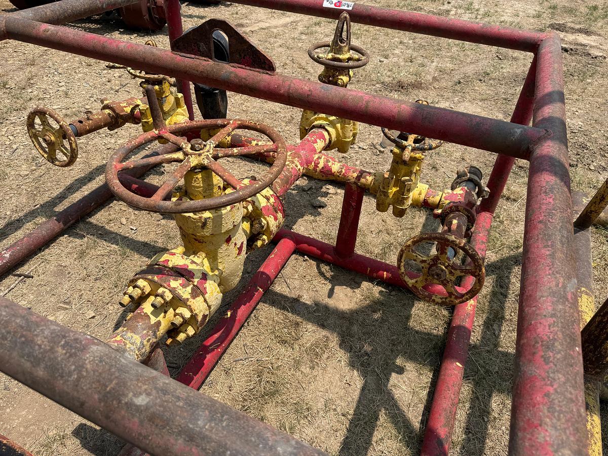 Used (4) 3K WP GATE VALVE & CHOKE MANIFOLD