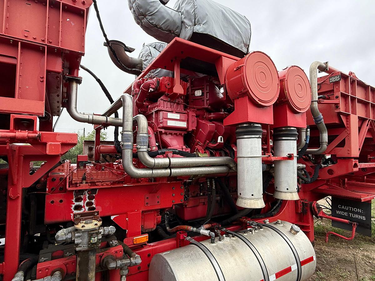 Used 2014 MTU 12V4000 2250-HP W/ ALLISON TRANS. (NO PUMP) MTD ON 3-AXLE FRAC PUMP TRAILER