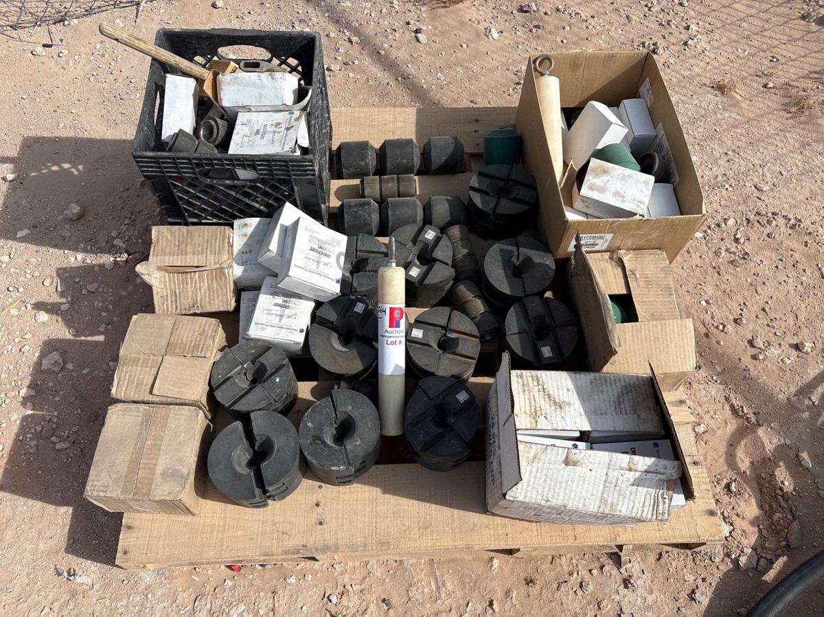 Used Pallet of 2-3/8” swab cups & assorted rubber goods