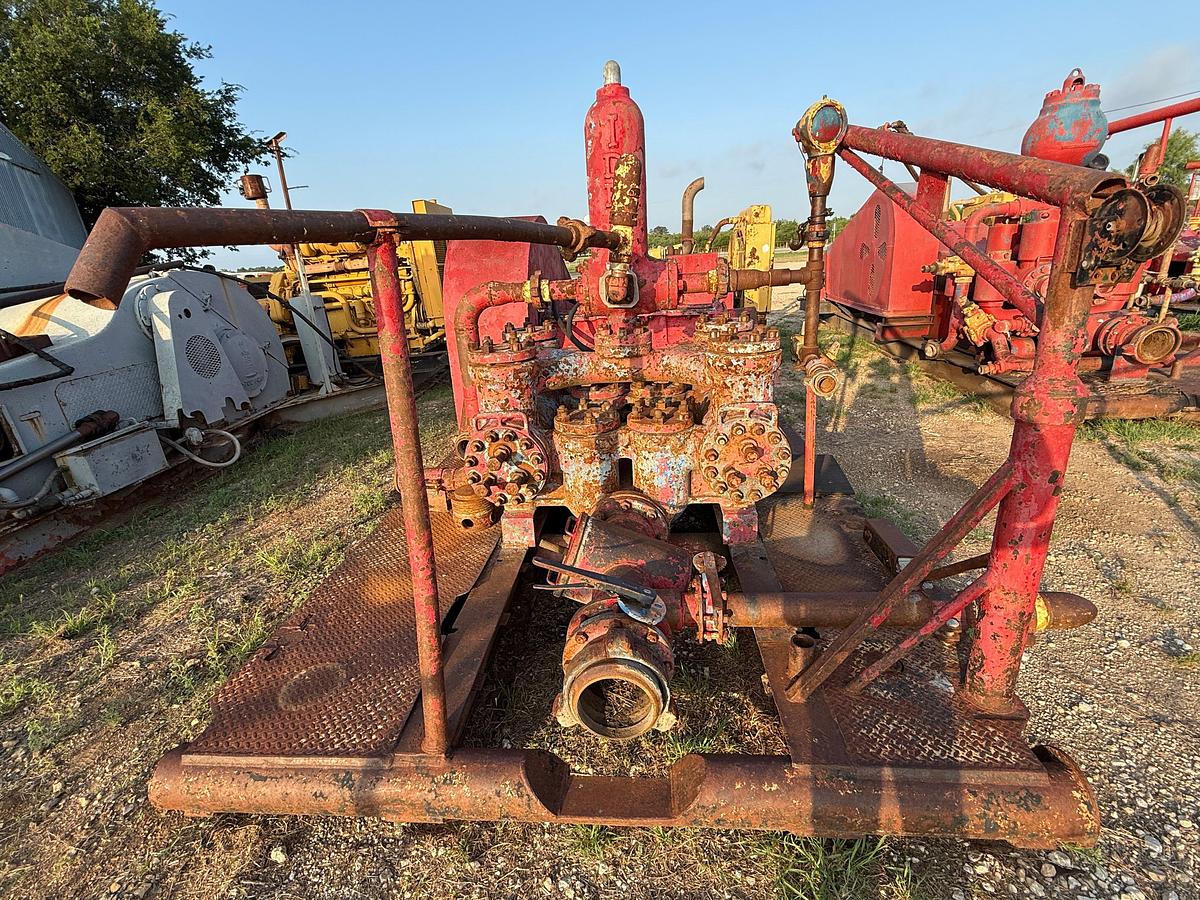Used IDEAL C-150 DUPLEX MUD PUMP P/B CATERPILLAR 3306TA, SKIDDED