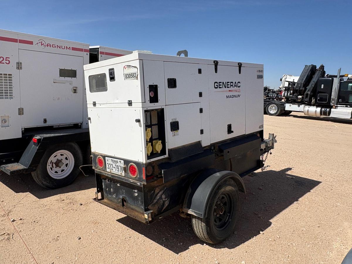 Used 2018 GENERAC MOBILE PRODUCTS MMG45IF4-STD 38KW S/A BUMPER PULL GENERATOR