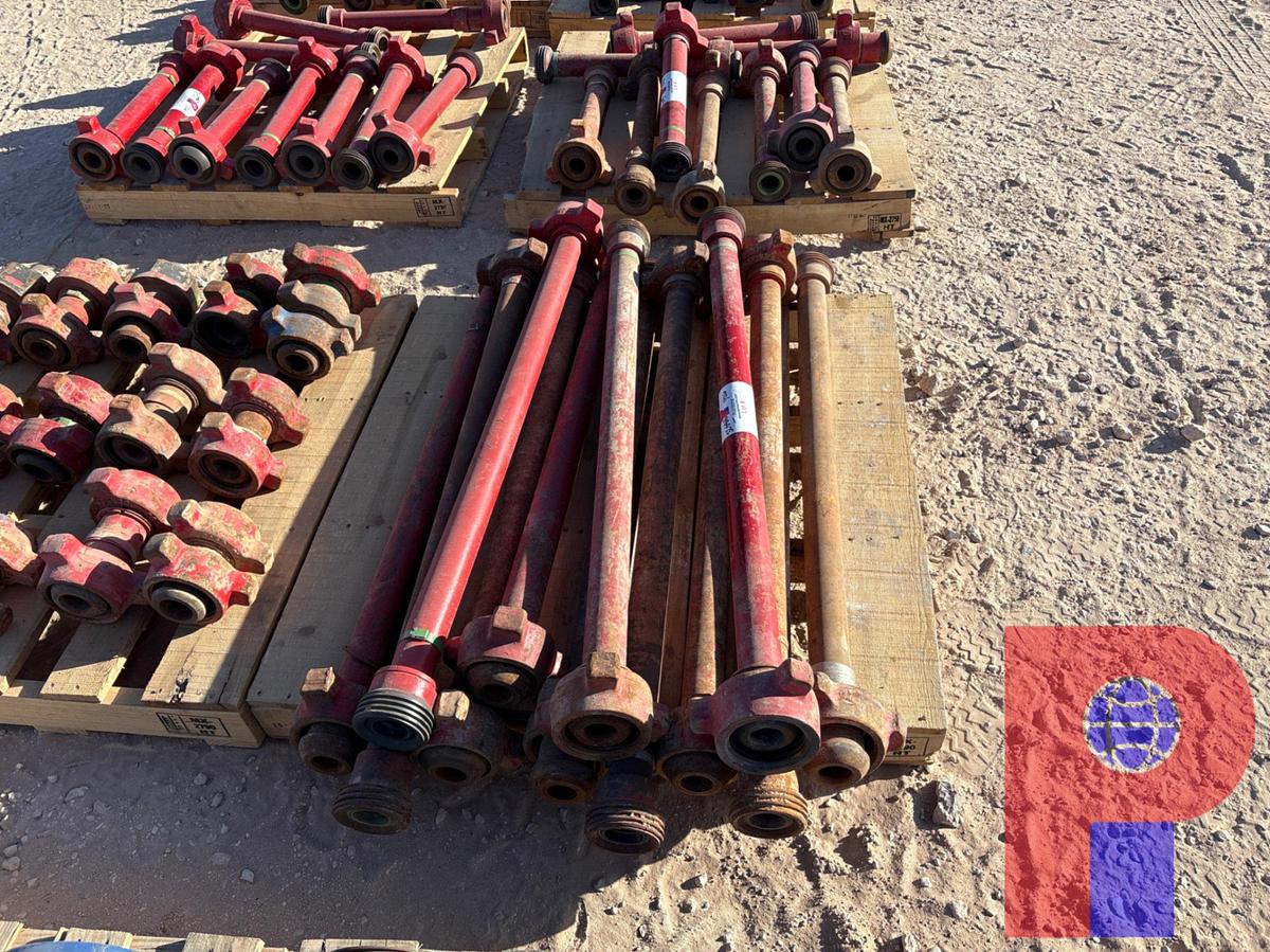 Used (11x$) 2” x 4’ jts 1502 flow iron