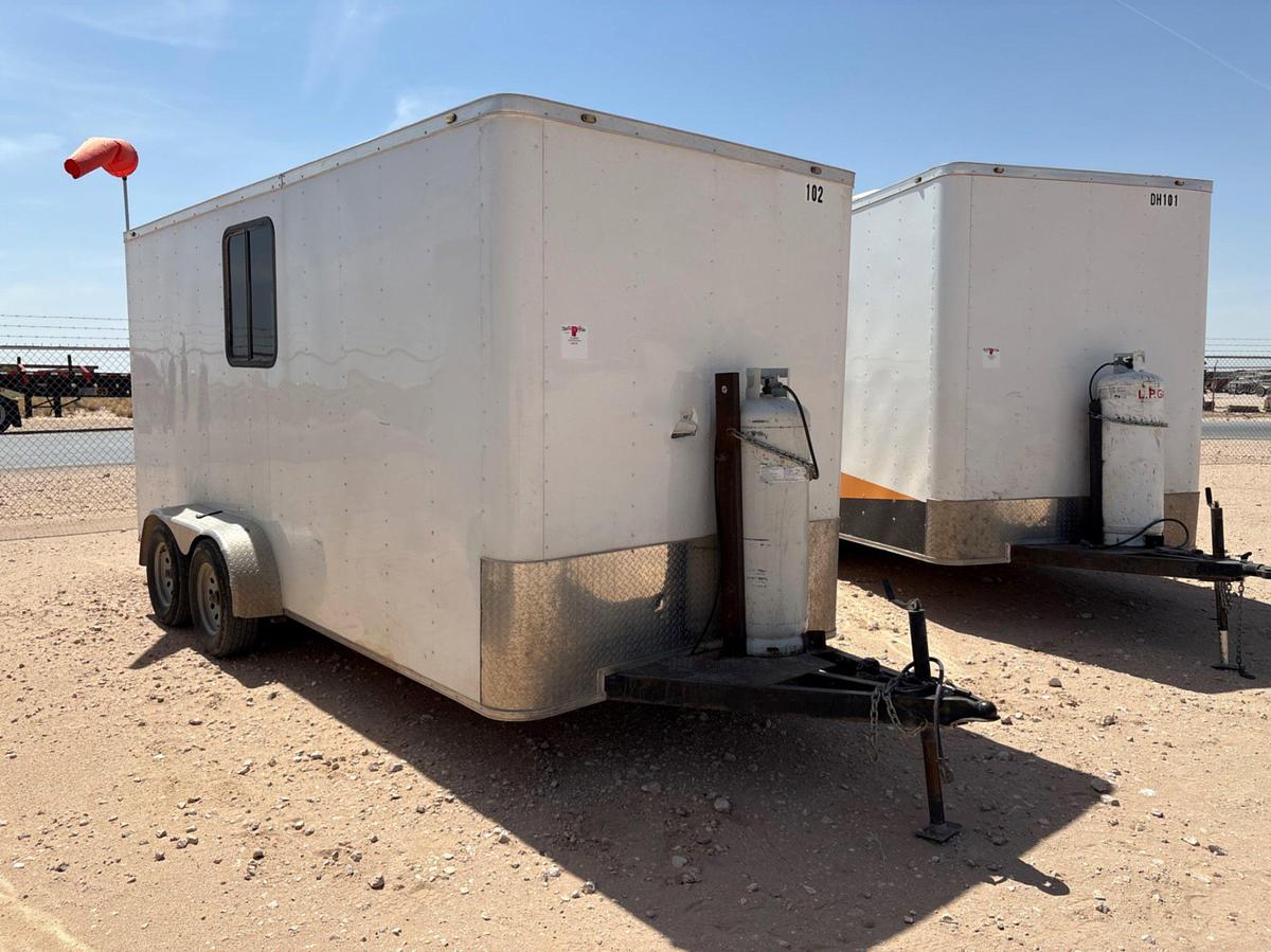 Used 2023 GRANDVIEW TRAILERS 16’ X 7’ T/A BUMPER PULL DOGHOUSE TRAILER