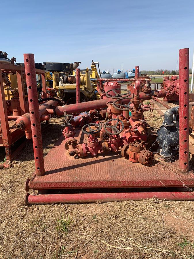 Used 14’ x 8’ x 6’ 4” Skidded Choke Manifold