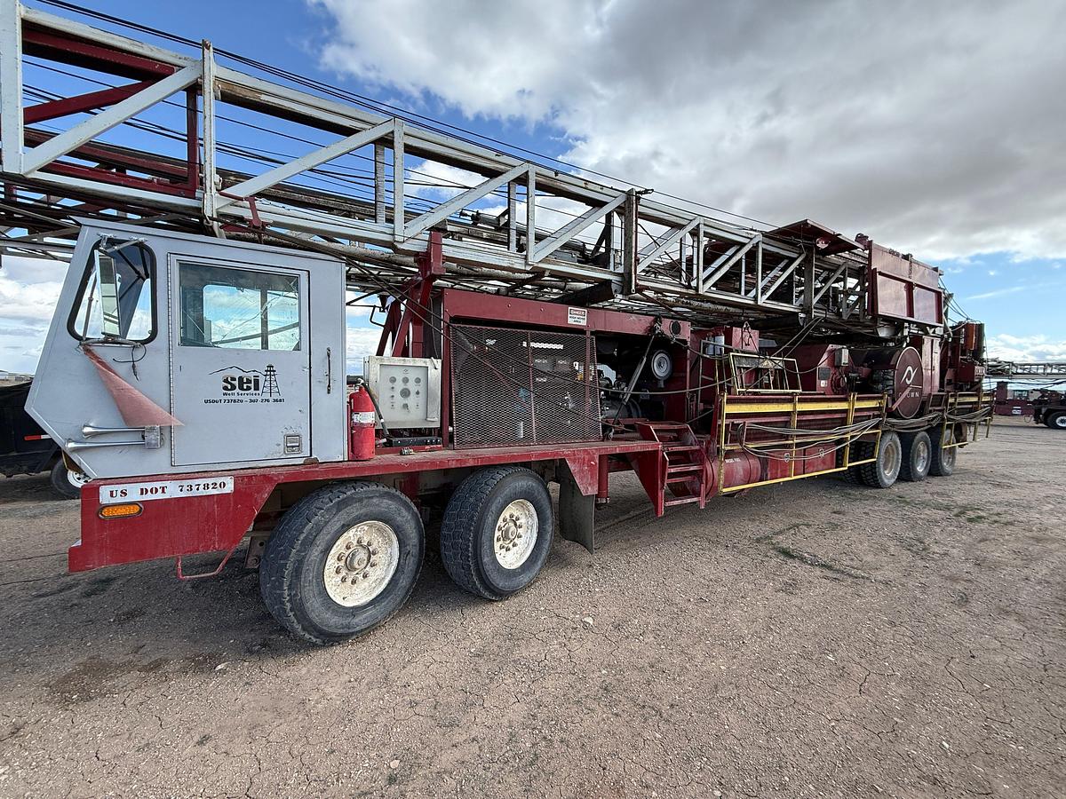 Used 2004 CROWN CE550 DD 104’-250K 5-AXLE WELL SEEVICE WORKOVER RIG