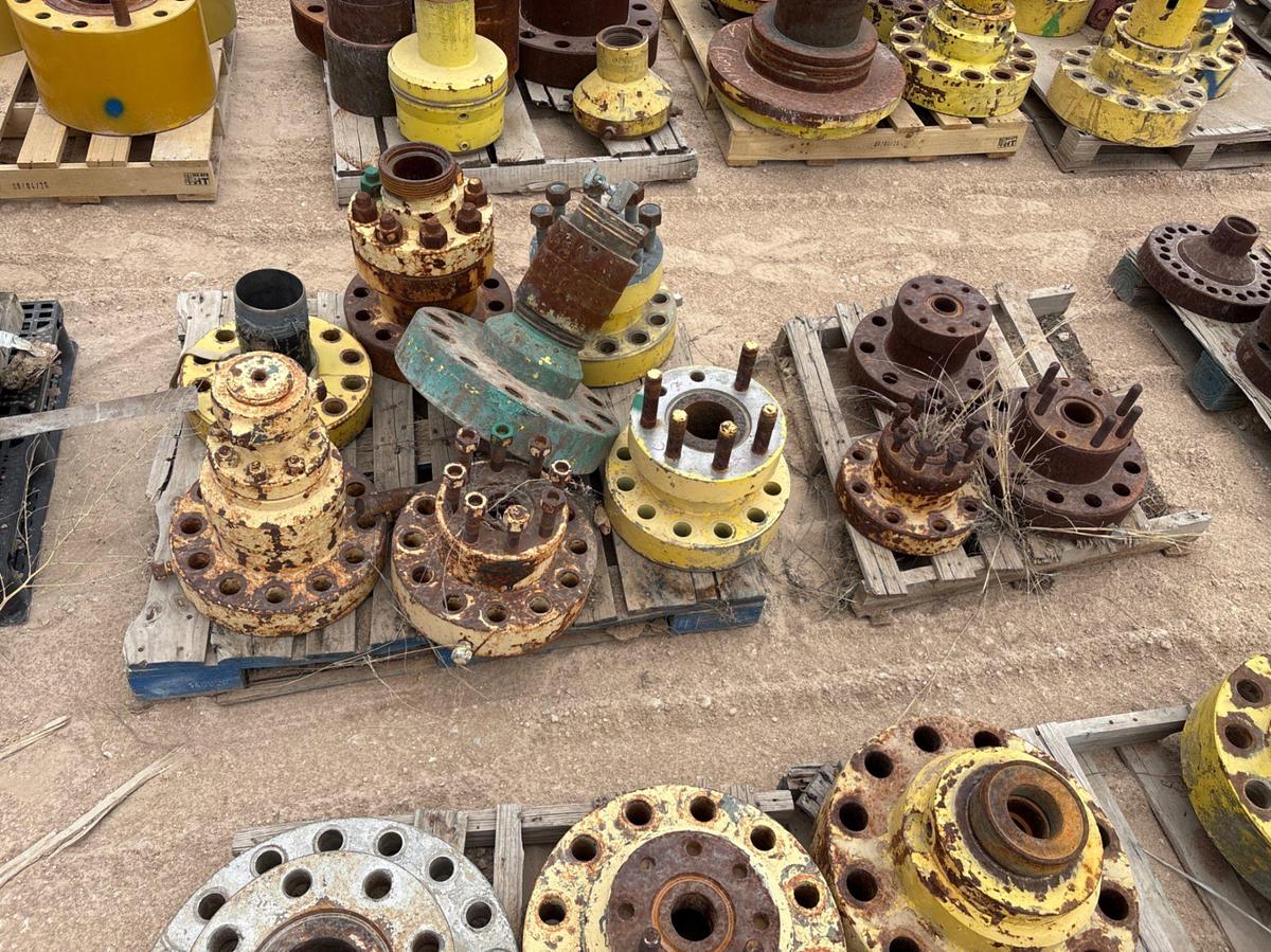 Used (9 pallets) of weco flanges, single stud adapters, landing flanges, & lift flanges