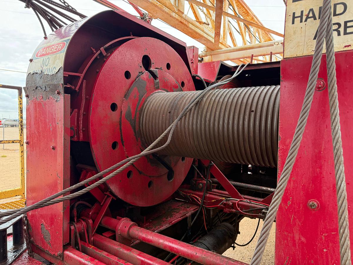 Used 1980 COOPER LTO-350 DD 96'-205K 4-AXLE DRIVE-IN WELL SERVICE WORKOVER RIG