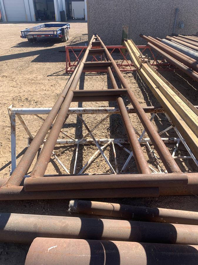 Used (2) Triangle 2 7/8” Pipe Trusses w/ 1” on 12” Pitch 6” x 30’ x 36”